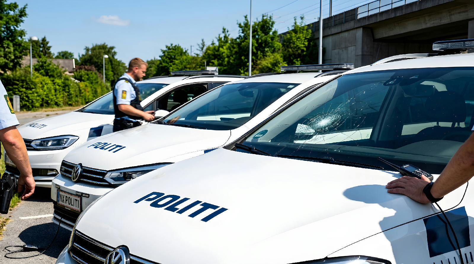 S-tog og personbil ramt af stenkast i Nordsjælland