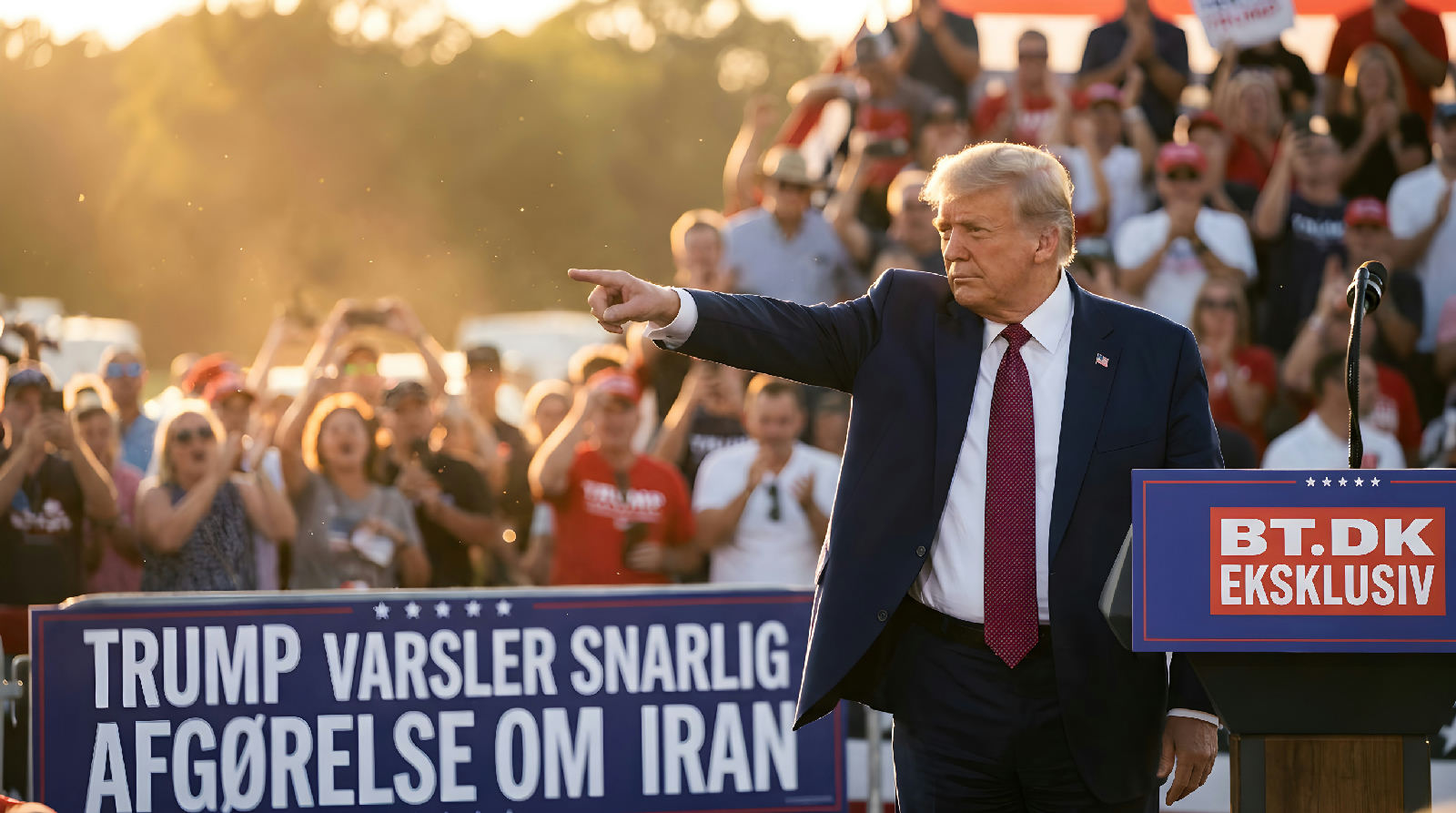 Trump varsler snarlig afgørelse om Iran
