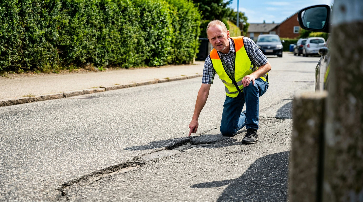 Travl vej til Stege skal asfalteres igen efter kun 1 år